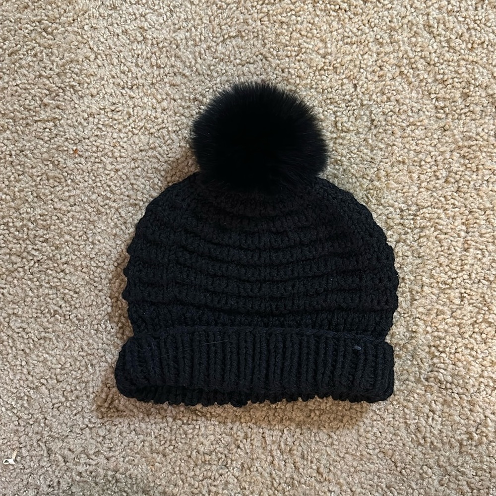 Hand knitted beanie